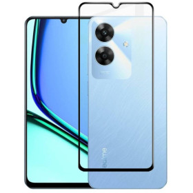 Чохли, бампера Чехлы, бампера ^/--/^ Захисне скло Fiji Premium для Realme Note 60 (RMX /--/ 3933) повне проклеювання Anti-Static чорний ^_^^^ Защитное стекло Fiji Premium для Realme Note 60 (RMX /--/ 3933) полное проклеивание Anti-Static черный - фото фото фото