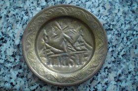 Кухонне начиння, посуд, столове срібло Кухонная утварь, посуда, столовое серебро ^/--/^ тарелка Чиканка  ИЗ  МЕТАЛА ТУНИС TUNISIE ^_^^^ тарілка Чиканка з металу Туніс TUNISIE - фото фото фото