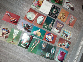 Статуетки, Скульптури, Фігурки, Фарфор Статуэтки, Скульптуры, Фигурки, Фарфор ^/--/^ Набор открыток Русское стекло и фарфор 18-19 век 22 шт 1980 /--/ г. ^_^^^ Набір листівок Російське скло і фарфор 18-19 століття 22 шт 1980 /--/ р. - фото фото фото