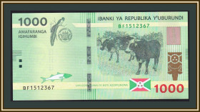 Бурунді Бурунди ^/--/^ Бурунди 1000 франков 2021 P-51  (51 /--/ b) UNC ^_^^^ Бурунді 1000 франків 2021 P-51 (51 /--/ b) UNC - фото фото фото