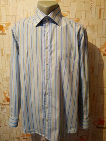 Сорочки Рубашки ^/--/^ Рубашка полоска TOMMY HILFIGER коттон р-р 42 ^_^^^ Сорочка смужка TOMMY HILFIGER коттон р-р 42 - фото фото фото