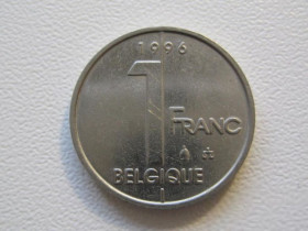 Бельгія Бельгия ^/--/^ Бельгия 1 франк 1996 года BELGIQUE 33078 ^_^^^ Бельгія 1 франк 1996 року BELGIQUE 33078 - фото фото фото