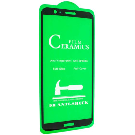 Чохли, бампера Чехлы, бампера ^/--/^ Захисне скло-плівка Fiji Ceramics для Huawei P Smart / Enjoy 7 /--/ S (FIG-LX /--/ 1) чорний Full Glue 0,26 мм в ^_^^^ Защитное стекло-пленка Fiji Ceramics для Huawei P Smart / Enjoy 7 /--/ S (FIG-LX /--/ 1) черный Full Glue 0,26 мм в - фото фото фото