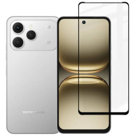 Чохли, бампера Чехлы, бампера ^/--/^ Захисне скло Fiji Premium для Tecno Spark 40 (KM /--/ 5 /--/ n) повне проклеювання Anti-Static чорний ^_^^^ Защитное стекло Fiji Premium для Tecno Spark 40 (KM /--/ 5 /--/ n) полное проклеивание Anti-Static черный - фото фото фото
