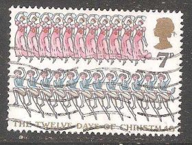 Великобританія Великобритания ^/--/^ Великобритания 1977 Sc.825 used Рождество ^_^^^ 1977 Sc.825 Різдво - фото фото фото