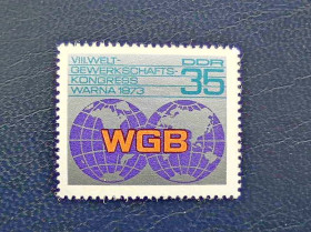 НДР, ФРН ГДР, ФРГ ^/--/^ Поштова марка Німеччина НДР &amp;quot; Конгрес &amp;quot; 1973 рік ** ^_^^^ Почтовая марка Германия ГДР &amp;quot; Конгресс &amp;quot; 1973 год ** - фото фото фото