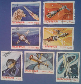 Освоєння космосу Освоение космоса ^/--/^ Никарагуа 1982 космос Mi 2261-2267 ^_^^^ Нікарагуа 1982 космос Mi 2261-2267 - фото фото фото