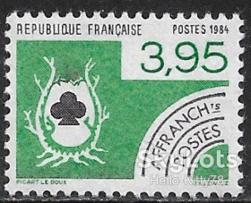 Франція Франция ^/--/^ Франция 1984 стандарт карточные масти Mi 2437 MNH ^_^^^ 1984 — стандарт карткові масті Mi 2437 MNH - фото фото фото
