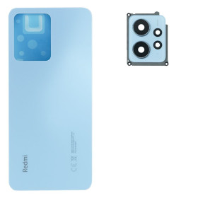 Корпуса на Xiaomi Корпуса на Xiaomi ^/--/^ Задня частина корпусу Xiaomi Redmi Note 12 4 /--/ G Ice Bue  (з склом камери) ^_^^^ Задняя часть корпуса Xiaomi Redmi Note 12 4 /--/ G Ice Bue (со стеклом камеры) - фото фото фото