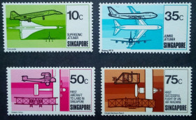 Сінгапур Сингапур ^/--/^ Сингапур 1978 История авиации, самолеты, MNH  (КЦ=6 евро) ^_^^^ Сінгапур 1978 Історія авіації, літаки, MNH (КЦ = 6 євро) - фото фото фото