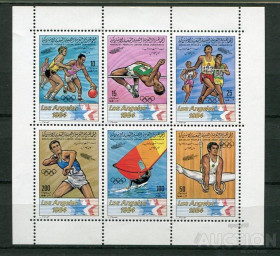 Спорт Спорт ^/--/^ Ливия Спорт 1983 Mi 1162-1167 ОИ-84 Лос Анжелес MNH ^_^^^ Лівія Спорт 1983 Mi 1162-1167 ОІ-84 Лос Анжелес MNH - фото фото фото