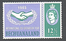 Ботсвана Ботсвана ^/--/^ Бечуаналенд  (1965) Британский протекторат. Год международного сотрудничества ^_^^^ Бечуаналенд (1965) Британський протекторат. Рік міжнародного співробітництва - фото фото фото