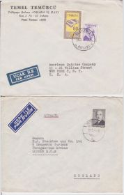 Азія Азия ^/--/^ Турция 1957 КЛАССИКА СТАНДАРТ ИСТОРИЯ ПОЧТА ДОКУМЕНТ ПРОШЕДШИЙ ПОЧТУ Один КОНВЕРТ АВИА ЯРЛЫК ^_^^^ Туреччина 1957 КЛАСИКА СТАНДАРТ ІСТОРІЯ ПОШТА ДОКУМЕНТ ПРОШИЙ ПОШТУЖ Один КОНВЕРТ АВІА ЯРЛИК - фото фото фото