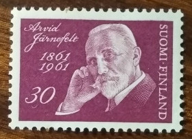 Скандинавія Скандинавия ^/--/^ Финляндия 100-летие со дня рождения Арвида Ярнфельта 1961 ^_^^^ 100-річчя від дня народження Арвіда Ярнфельта 1961 - фото фото фото