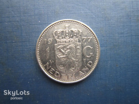Нідерланди Нидерланды ^/--/^ Монета 1 гульден Нідерланди 1977 ^_^^^ Монета 1 гульден Нидерланды 1977 - фото фото фото