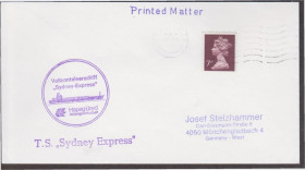 Європа Европа ^/--/^ Великобритания 1985 КОРАБЕЛЬНОЕ ГАШЕНИЕ СУДНО КОРАБЛЬ SYDNEY-EXPRESS ФЛОТ КОРАБЕЛЬНАЯ ПОЧТА ^_^^^ Великобританія 1985 КОРОБЕЛЬНЕ ГАШЕННЯ СУДНО КОРАБЛЬ SYDNEY-EXPRESS ФЛОТ КОРАБЕЛЬНА ПОШТА - фото фото фото