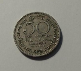 Інше Другое ^/--/^ Шрі-Ланка. 50 центів. 1963. ^_^^^ Шри-Ланка. 50 центов. 1963. - фото фото фото