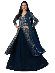 Інший одяг Другая одежда ^/--/^ Жіночий комплект Anarkali Lehenga з дупаттою TRENDMALLS ^_^^^ Женский комплект Anarkali Lehenga с дупаттой TRENDMALLS - фото фото фото