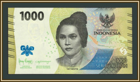 Індонезія Индонезия ^/--/^ Индонезия 1000 рупий 2023 P-162 (162 /--/ b) UNC ^_^^^ Індонезія 1000 рупій 2023 P-162 (162 /--/ b) UNC - фото фото фото
