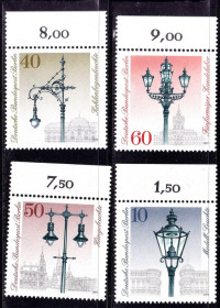 НДР, ФРН ГДР, ФРГ ^/--/^ Германия - Берлин  1979 г MNH - фонари ^_^^^ Німеччина - Берлін 1979 MNH - ліхтарі - фото фото фото