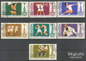 Спорт Спорт ^/--/^ Монголия 1980 спорт Олимпиада Москва Mi 1287-1293 ^_^^^ Монголія 1980 спорт Олімпіада Москва Mi 1287-1293 - фото фото фото