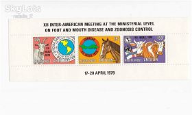 Фауна Фауна ^/--/^ NM Фауна Нидерландские Антиллы  1979 г MNH - блок ^_^^^ NM Фауна Нідерландські Антілли 1979 MNH - фото фото фото