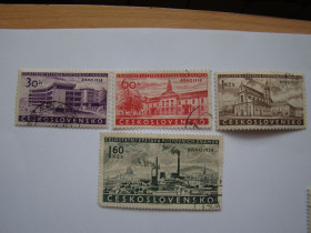 Чехословаччина Чехословакия ^/--/^ ЧССР, Михель 2009,том I, 1097-1100, Национальная выставка почтовых марок, &amp;quot;Брно 1958&amp;quot;. ^_^^^ ЧССР, Міхель 2009,том I, 1097-1100, Національна виставка поштових марок, &amp;quot; Брно 1958 &amp;quot; - фото фото фото
