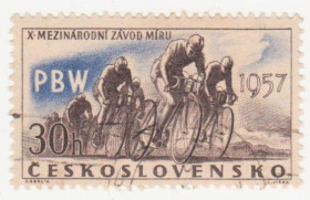Чехословаччина Чехословакия ^/--/^ Чехословакия 1957 г №  1010 гашеная ^_^^^ Чехословаччина 1957 р. No 1010 гашена - фото фото фото