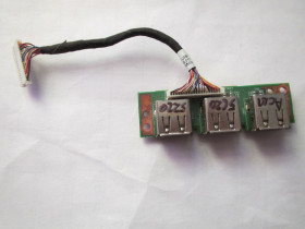Інші комплектуючі Другие комплектующие ^/--/^ Плата USB со шлейфом ноутбуков: Acer Extensa 5520 5620    (48.4 /--/ T /--/ 302.011) ^_^^^ Плата USB зі шлейфом ноутбуків: Acer Extensa 5520 5620 (48.4 /--/ T /--/ 302.011) - фото фото фото