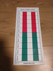 Наліпки Наклейки ^/--/^ Наклейки Spare Cable Labels  (етикетки для запасних кабелів) 5697-3318-81 ^_^^^ Наклейки Spare Cable Labels (этикетки для запасных кабелей) 5697-3318-81 - фото фото фото