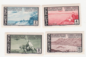 Марокко Марокко ^/--/^ Испанские колонии      ( Марокко) 1952 г. № 331‑334 * * серия ^_^^^ Іспанські колонії ( Марокко) 1952 р. No 331-334* - фото фото фото
