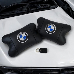 Чохли Чехлы ^/--/^ Авто подушки 2 шт — набор BMW из натуральной кожи ^_^^^ Авто подушки 2 шт — набір BMW з натуральної шкіри - фото фото фото
