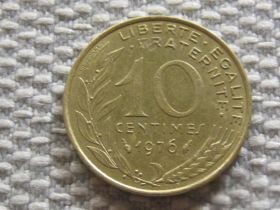 Франція Франция ^/--/^ Франция 10 сантимов 1976 года #3214 ^_^^^ Франція 10 сантимів 1976 року #3214 - фото фото фото