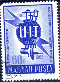 Угорщина Венгрия ^/--/^ Венгрия. Международный союз электросвязи  (серия) 1965 г. ^_^^^ Угорщина. Річниця (серія) 1965 р. - фото фото фото