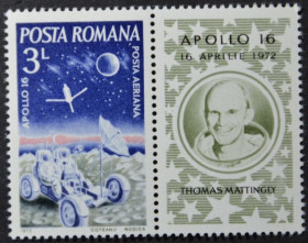Інше Другое ^/--/^ Румыния Космос Аполло-16 1972 ^_^^^ Румунія Космос Аполло-16 1972 - фото фото фото