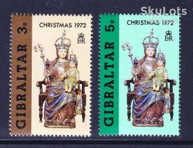 Малі Держави Європи Малые Государства Европы ^/--/^ ZM Гибралтар 1972 г MNH - Рождество - 2 /--/ а скана ^_^^^ ZM Гібралтар 1972 MNH - Різдво - 2 /--/ а скана - фото фото фото