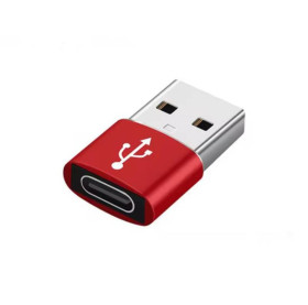 Кабелі Кабели ^/--/^ Переходник с USB на Type-C OTG, USB Type-C. Красный ^_^^^ Перехідник з USB на Type-C OTG, USB Type-C. Червоний - фото фото фото
