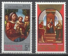 Інші країни Другие страны ^/--/^ Рождества о-в Индийский океан 1970 живопись Рождество 2 /--/ м. ^_^^^ Різдва о-в Індійський океан 1970 живопис Різдво 2 /--/ м. - фото фото фото
