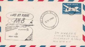 Америка Америка ^/--/^ США 1959 ПЕРВЫЙ ПОЛЁТ РЕЙСА АМ-8 АТЛАНТА-НЬЮ-ЙОРК АВИАЦИЯ ВОЗДУШНЫЙ ТРАНСПОРТ ПОЧТА ХМК ОМ СГ ^_^^^ 1959 Перший політ Рейсу АМ-8 АТЛАНТА-НЬЮ-ЙОРК АВІАЦІЯ ПОВІТРЯНИЙ ТРАНСПОРТ ПОШТА ХМК ОМ ЗГ - фото фото фото