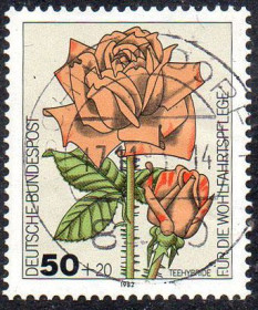 Інші країни Другие страны ^/--/^ ФРН 1982 - Садові троянди  (Гб) ^_^^^ ФРГ 1982 - Садовые розы (Гб) - фото фото фото