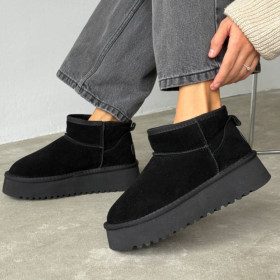 УГГІ (UGG) УГГИ (UGG) ^/--/^ Черные угги платформа, натуральная замша 40 /--/ р - 26 см код 11192 ^_^^^ Чорні вуги платформа, натуральна замша 40 /--/ р - 26 см код 11192 - фото фото фото