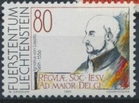 Інше Другое ^/--/^ Лихтенштейн Игнатий де Лойола 1991 ^_^^^ Ліхтенштейн Ігнатій де Лойола 1991 - фото фото фото