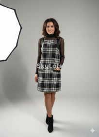 Сукні Платья ^/--/^ Стильна тепла сукня у клітинку River Island ^_^^^ Стильное теплое платье в клетку River Island - фото фото фото
