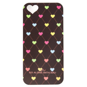 Чохли, сумки Чехлы, сумки ^/--/^ Чехол ARU для iPhone 5/5 /--/ S/5 /--/ SE Hearts Dark Brown ^_^^^ ARU для iPhone 5/5 /--/ S/5 /--/ SE Hearts Dark Brown - фото фото фото