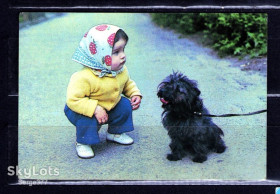 Календарі Календари ^/--/^ KA Календар 1989 р. Дівчинка та песик ^_^^^ KA Календарь 1989 г. Девочка и песик - фото фото фото