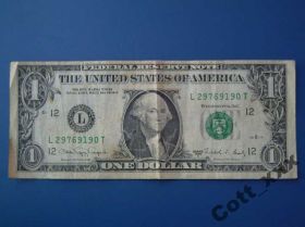 США США ^/--/^ 1 доллар 1988 г. (а) /L/ Калифорния- Сан Франциско ^_^^^ 1 долар 1988 р. (а) /L/ Каліфорнія-Сан-Франциско - фото фото фото