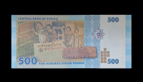 Сирія Сирия ^/--/^ 500 сирійських фунтів 2013 рік UNC - без обігу ^_^^^ 500 сирийских фунтов 2013 года UNC - без обращения - фото фото фото