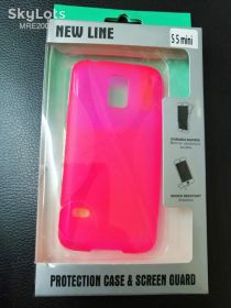 Чохли, бампера Чехлы, бампера ^/--/^ Чехол силикон New Line для Samsung Galaxy S /--/ 5 Mini G /--/ 800 /--/ H pink + пленка ^_^^^ Чехол силікон New Line для Samsung Galaxy S /--/ 5 Mini G /--/ 800 /--/ H pink + плівка - фото фото фото