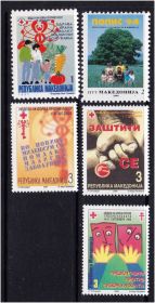 Балканський півострів Балканский полуостров ^/--/^ ZM Македония  MNH - подборка -5 марок ^_^^^ ZM Македонія MNH - добірка -5 марок - фото фото фото
