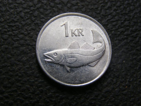 Ісландія Исландия ^/--/^ 1 крона Исландия 1999 г ^_^^^ 1 крона Ісландії 1999 - фото фото фото